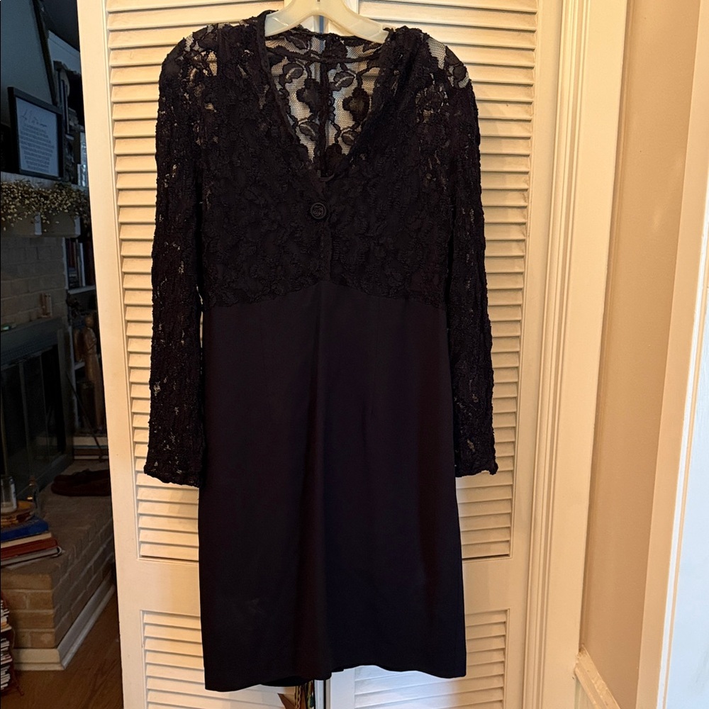 Carole Little Black Lace Dress
